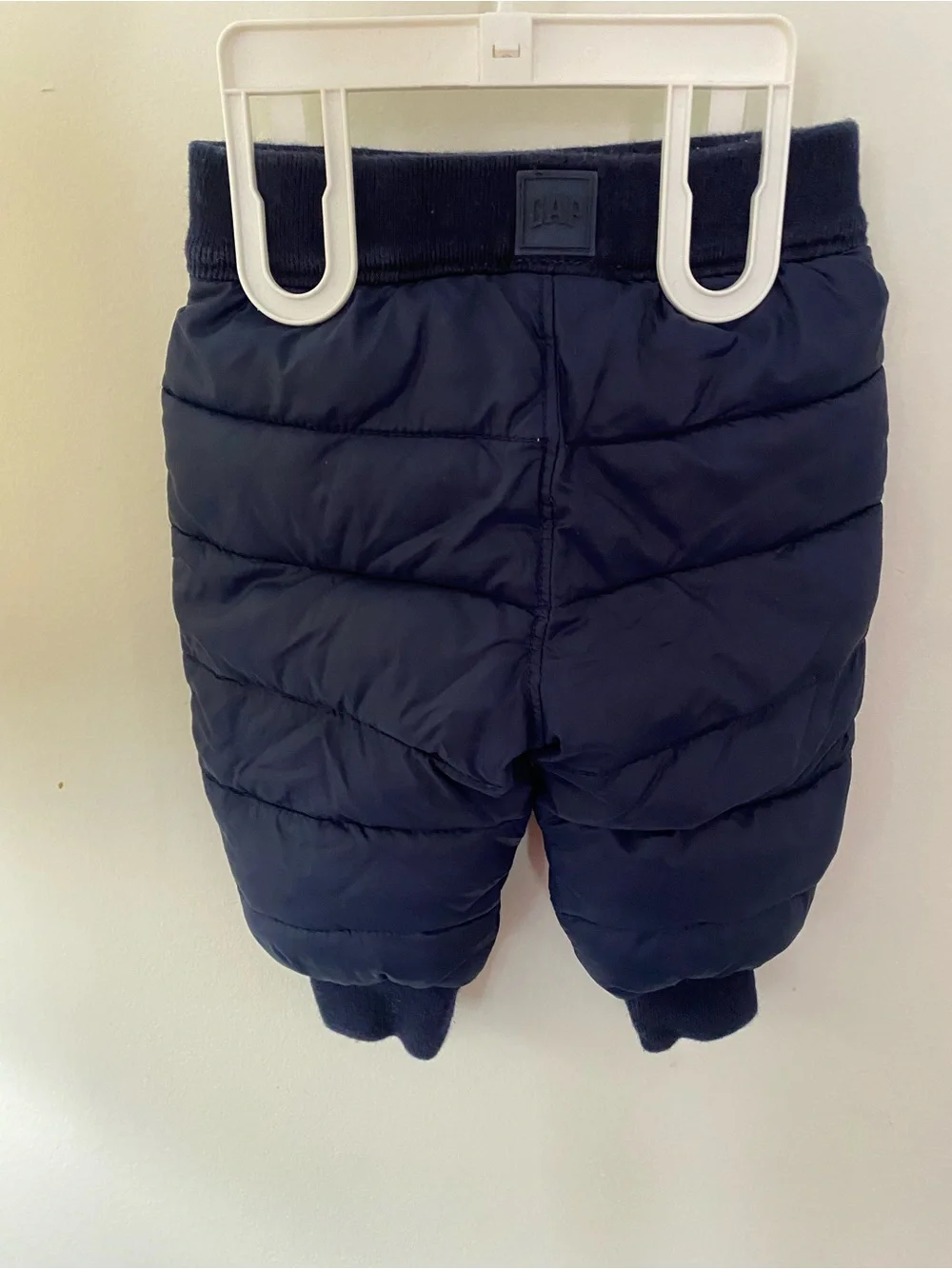 GAP Baby Quilted Navy Puffer Pants